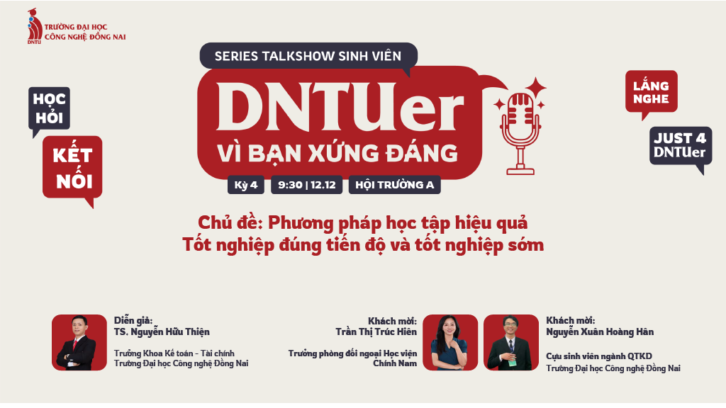 TALKSHOW “DNTUer – Vì bạn xứng đáng” – Số tháng 12