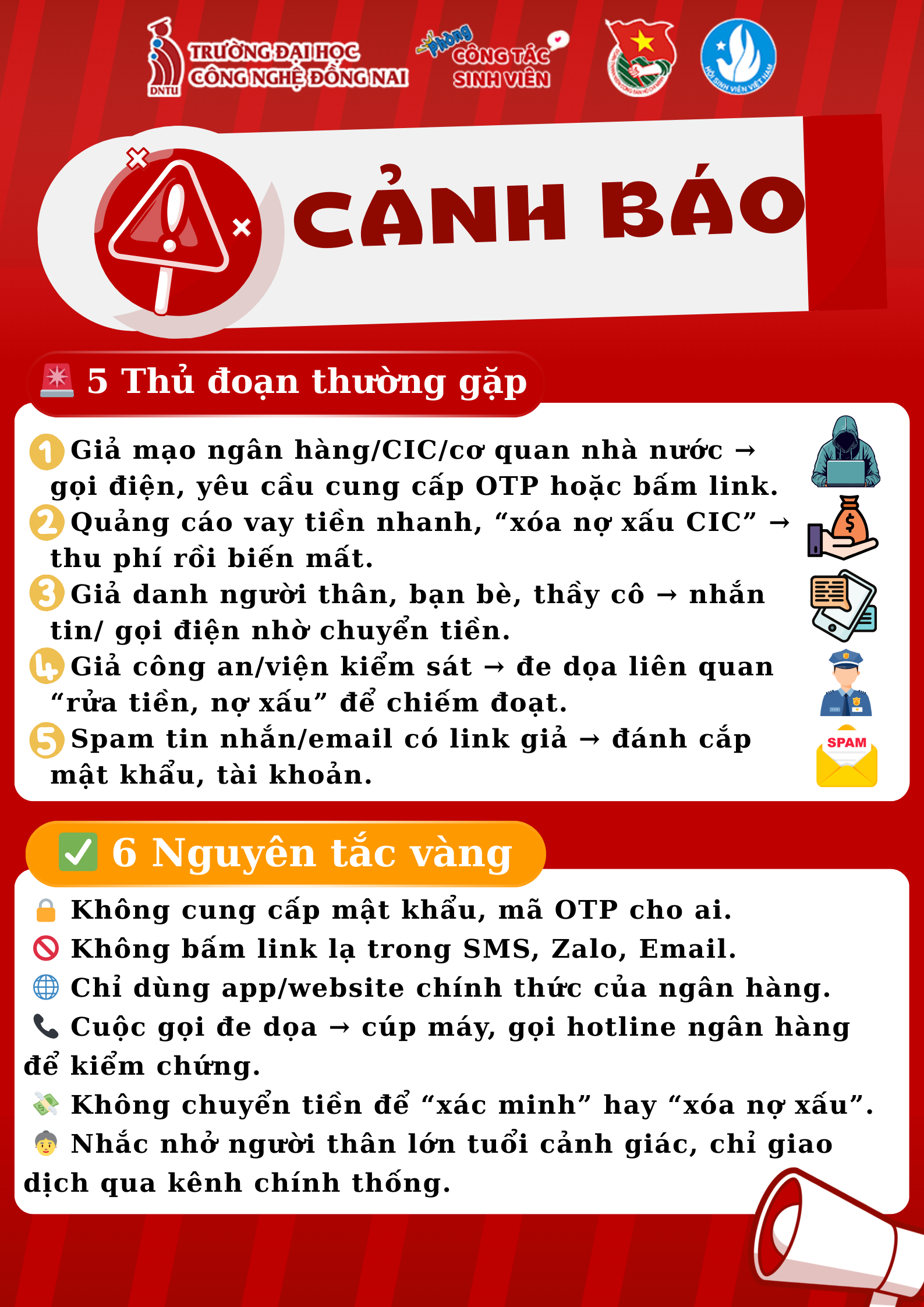 🚨 CẢNH BÁO LỪA ĐẢO – SINH VIÊN HÃY CẢNH GIÁC! 🚨