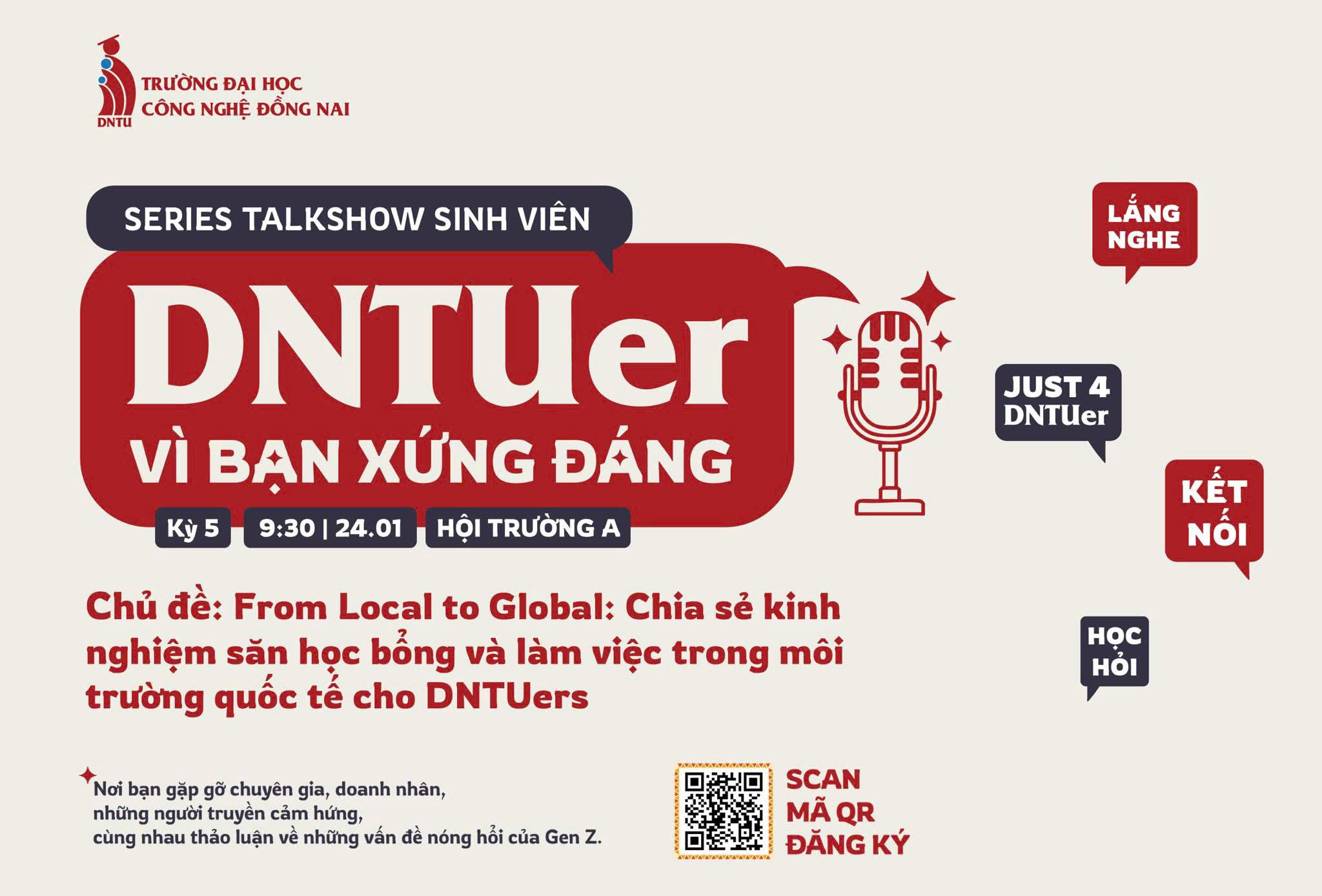 🎙 TALKSHOW “DNTUer – Vì bạn xứng đáng” – KỲ 5