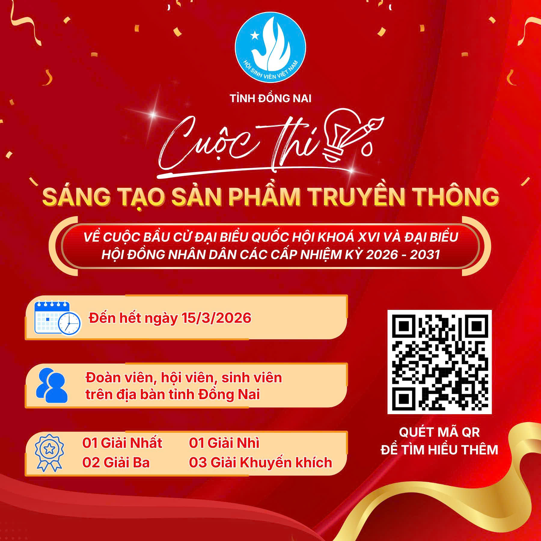 PHÁT ĐỘNG CUỘC THI SÁNG TẠO SẢN PHẨM TRUYỀN THÔNG VỀ BẦU CỬ ĐẠI BIỂU QUỐC HỘI KHÓA XVI VÀ ĐẠI BIỂU HĐND CÁC CẤP NHIỆM KỲ 2026 – 2031